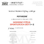 Potvrzení - Moderní výživa sportujících dětí 1 + 2